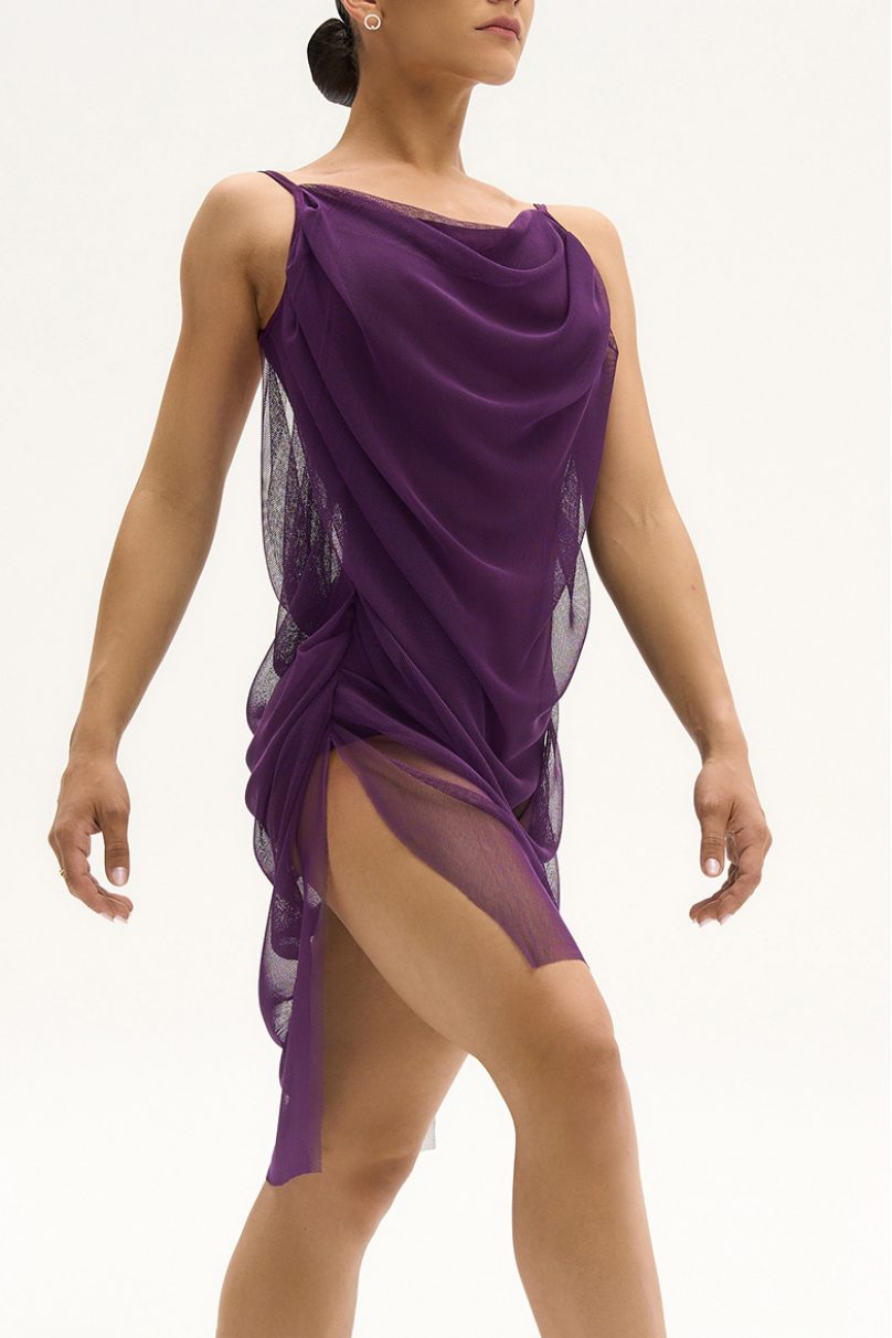 Abito da danza latina FD Company numero di modello Платье ПЛ-1344/Violet