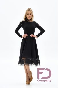 Ballroom standard dance skirt by FD Company style Юбка ЮС-1338 Black