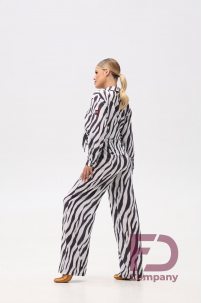 Блуза для бальних танців стандарт від бренду FD Company модель Блуза БЛ-1350/1/Zebra