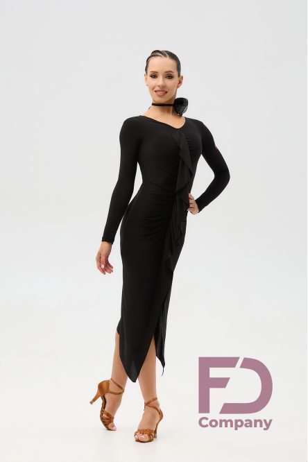 Платье для бальных танцев для латины от бренда FD Company модель Платье ПЛ-1355/Black