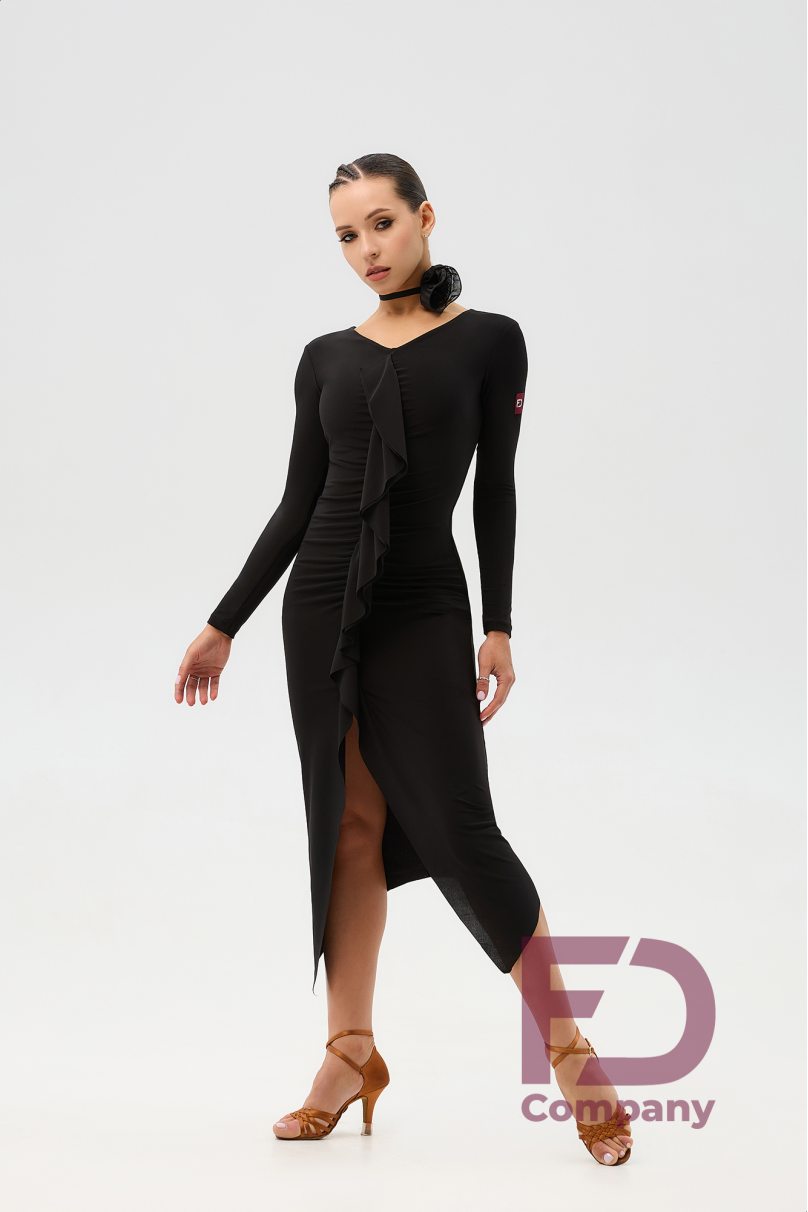 Платье для бальных танцев для латины от бренда FD Company модель Платье ПЛ-1355/Black