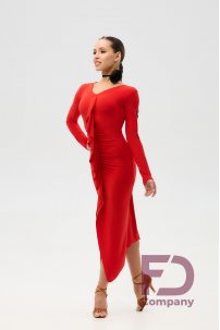 Платье для бальных танцев для латины от бренда FD Company модель Платье ПЛ-1355/Red