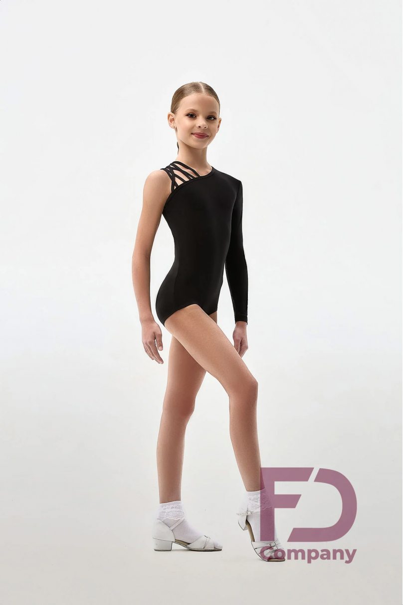 Купальник для бальних танців для дівчаток від бренду FD Company модель Купальник КУ-1330 KW/Black