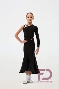 Купальник для бальных танцев для девочек от бренда FD Company модель Купальник КУ-1330 KW/Black