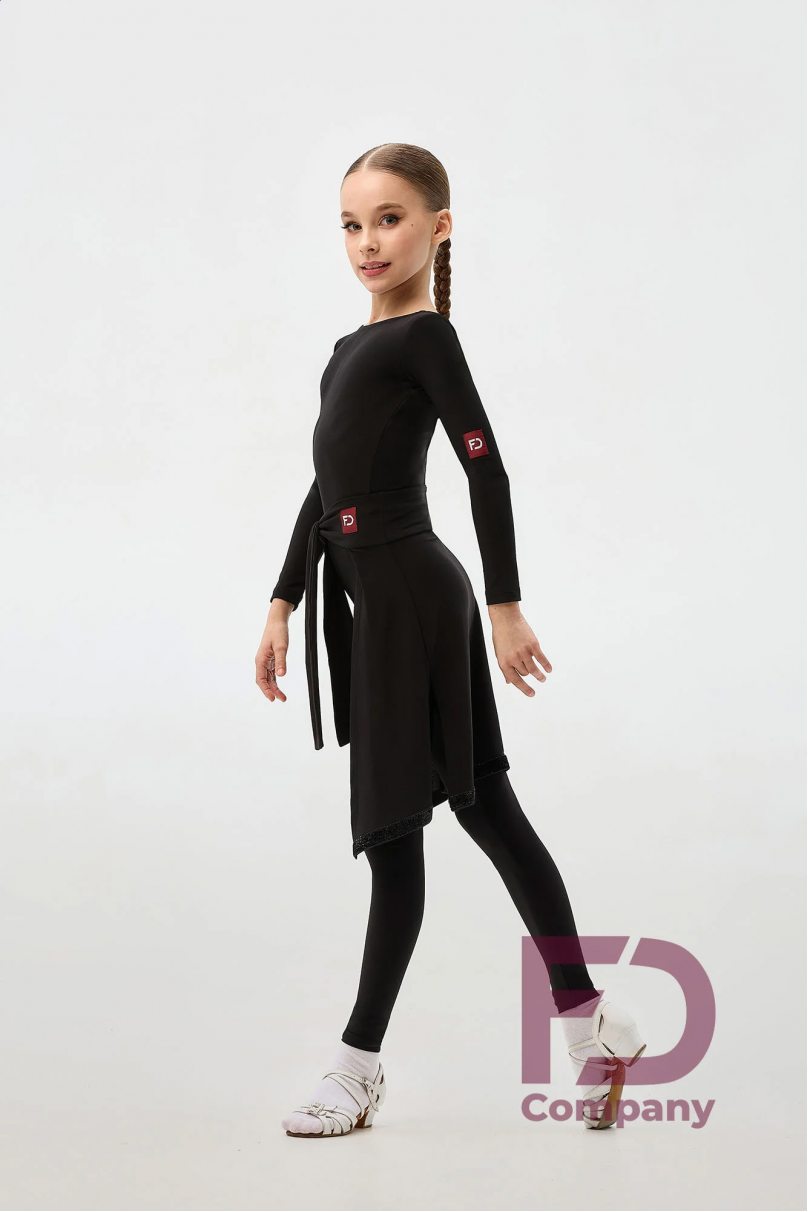 Комбінезон для бальних танців для дівчаток від бренду FD Company модель Комбинезон КН-1174 KW/Black