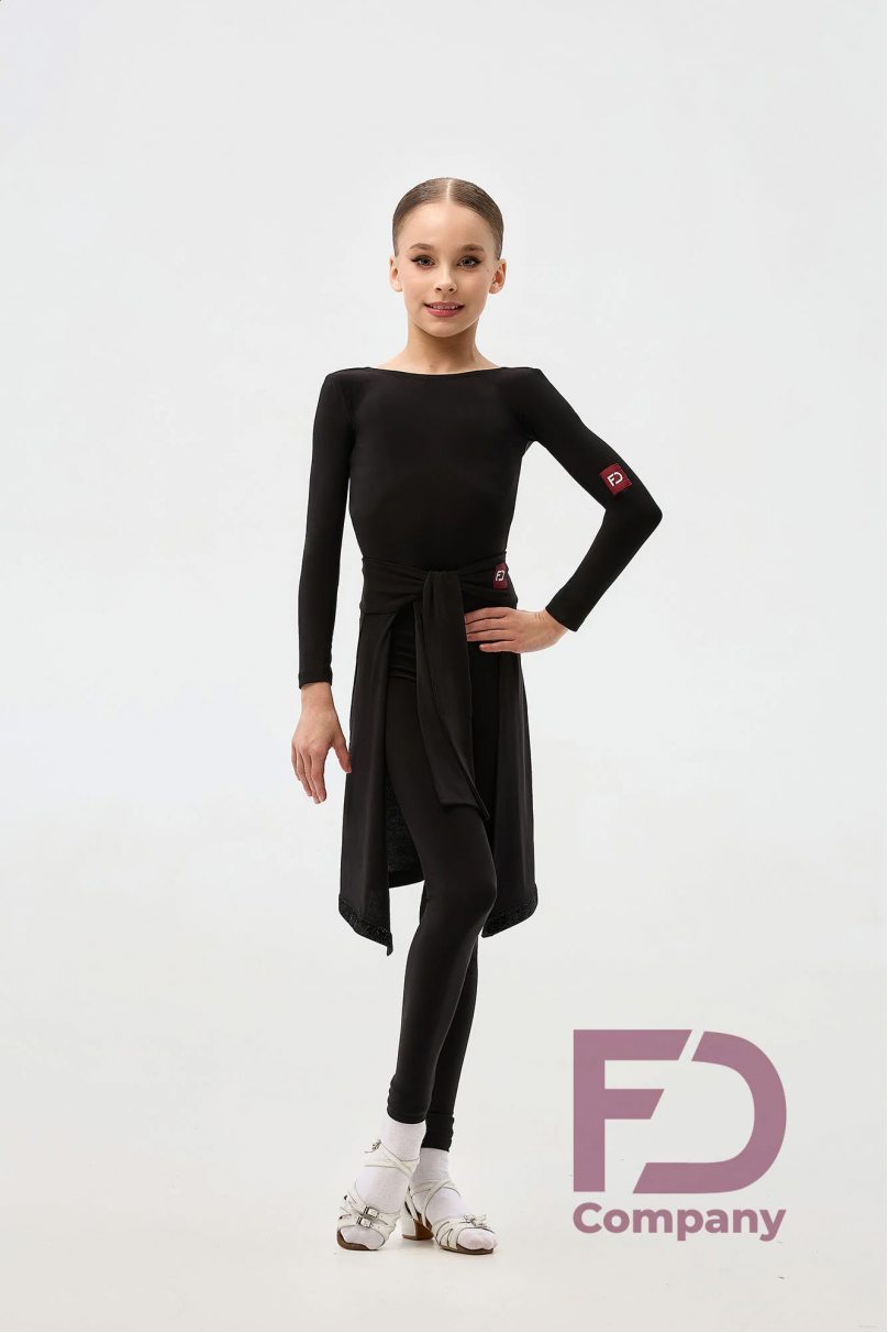 Ballroom latin dance skirt for girls by FD Company style Пояс №1180/1 KW