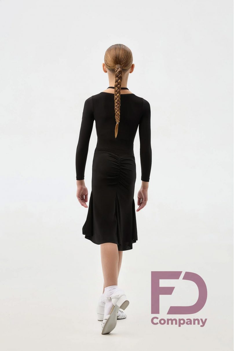 Ballroom latin dance skirt for girls by FD Company style Юбка ЮЛ-1331 KW/Beige