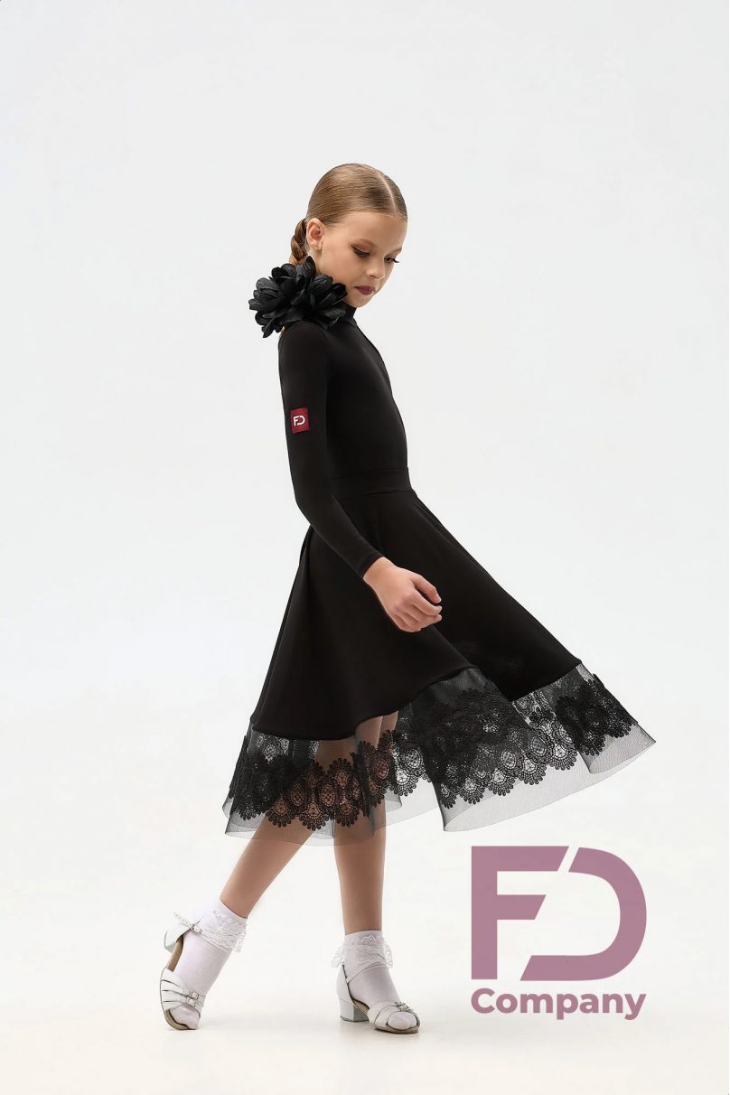Спідниця для бальних танців для дівчаток від бренду FD Company модель Юбка ЮС-1338 KW/Black