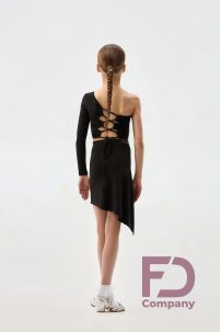 Спідниця для бальних танців для дівчаток від бренду FD Company модель Юбка ЮЛ-1343 KW/Black