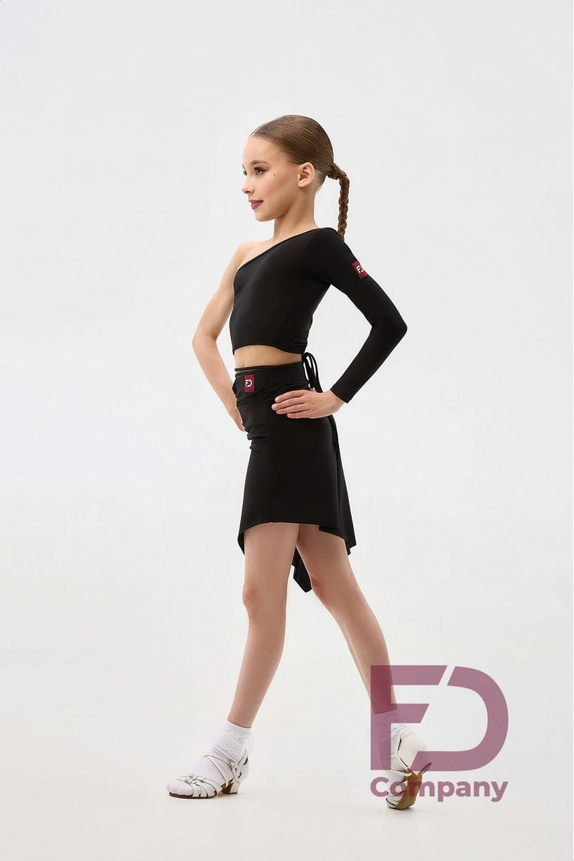 Блуза для бальних танців від бренду FD Company модель Топ ТП-1342 KW/Black