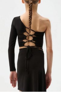 Блуза для бальних танців від бренду FD Company модель Топ ТП-1342 KW/Black
