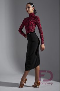 Dance blouse for women by FD Company style Гольф ГЛ-916/2/Leo raspberry