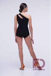 Black sleeveless dance bodysuit