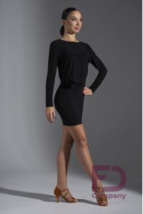 Latin short dress with long sleeves