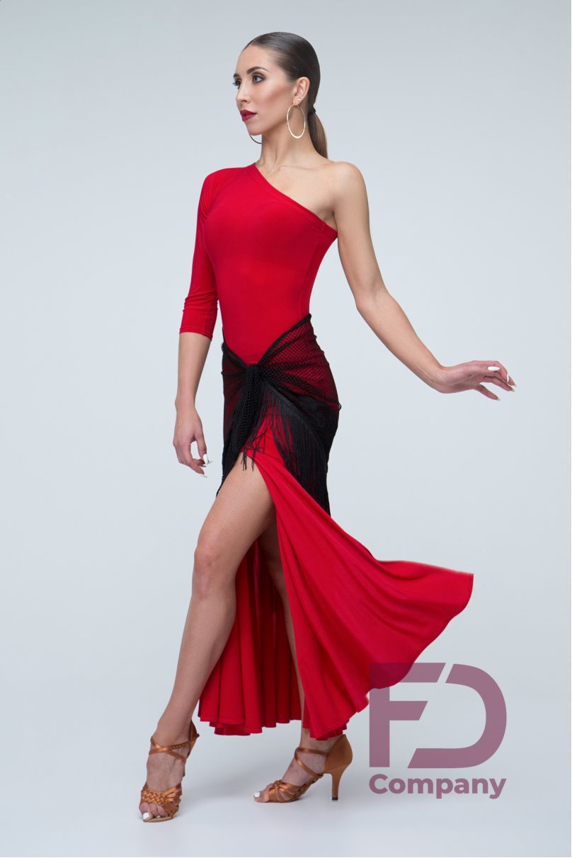 Latin dance dress by FD Company model Платье ПЛ-1013/Purple