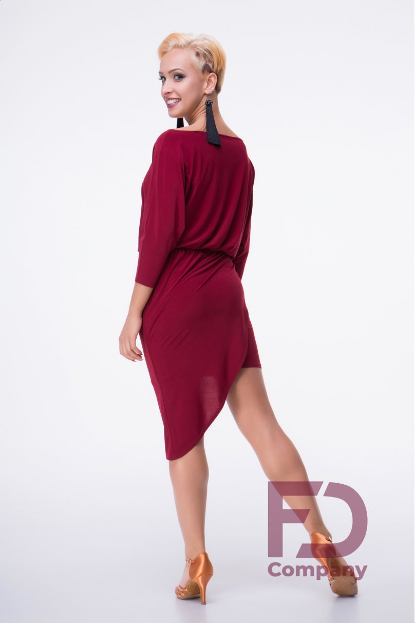 Tanzkleider Latein Marke FD Company modell Платье ПЛ-845/Burgundy