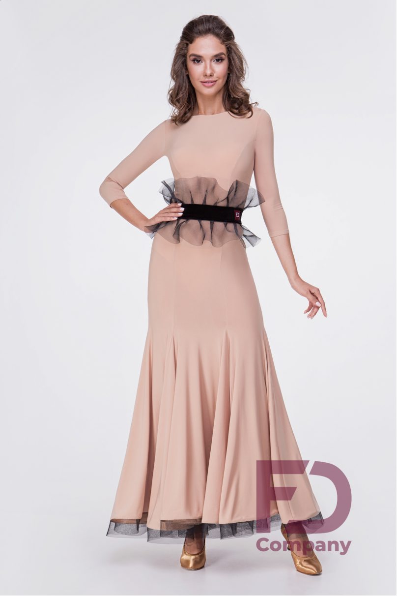 Ballroom Dance Dress by FD Company style Платье ПС-1112/Black (Crinoline black)