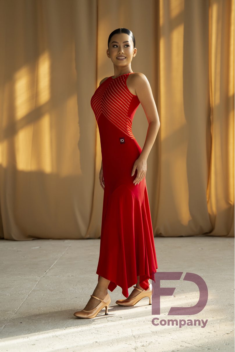Ballroom Dance Dress by FD Company style Платье ПС-1106/Red