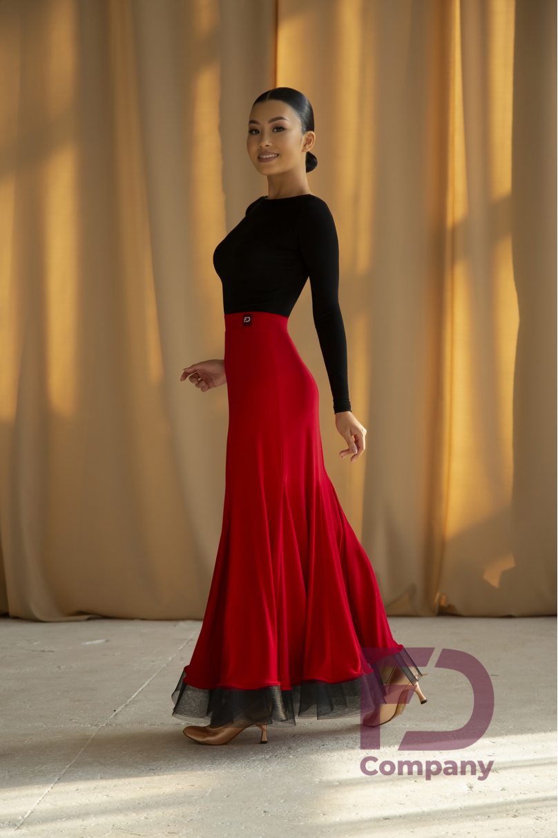 Ballroom standard dance skirt by FD Company style Юбка ЮС-1002/1/Black
