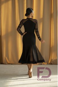 Ballroom Smooth skirt for dance with six gussets