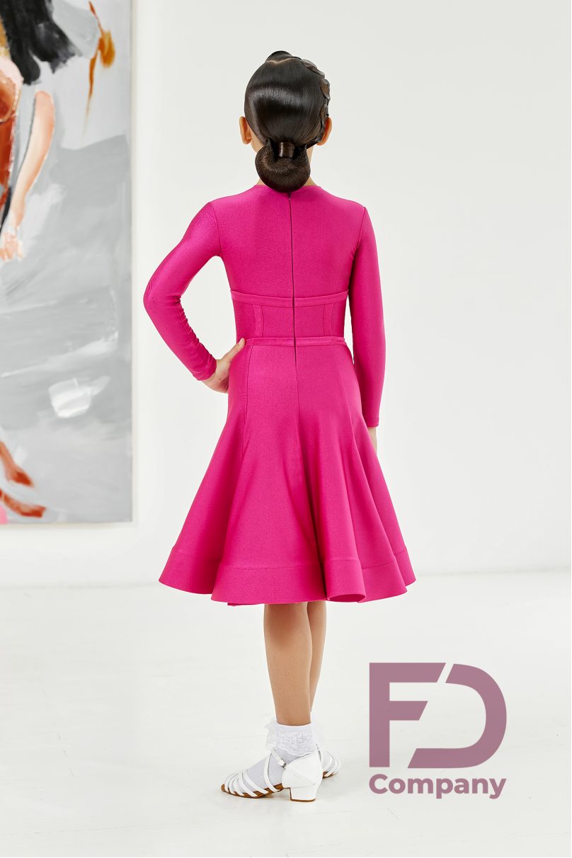Ballroom dance competition dress for girls by FD Company product ID Бейсик БС-89/1/Lilac