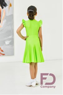 Ballroom dance competition dress for girls by FD Company product ID Бейсик БС-87/Coral