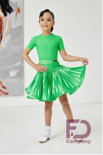 Juvenile rating dress with corrugated skirt