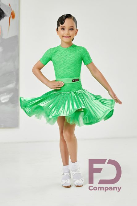 Juvenile rating dress with corrugated skirt Lemon