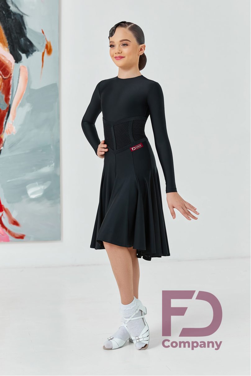 Ballroom dance competition dress for girls by FD Company product ID Бейсик БС-91