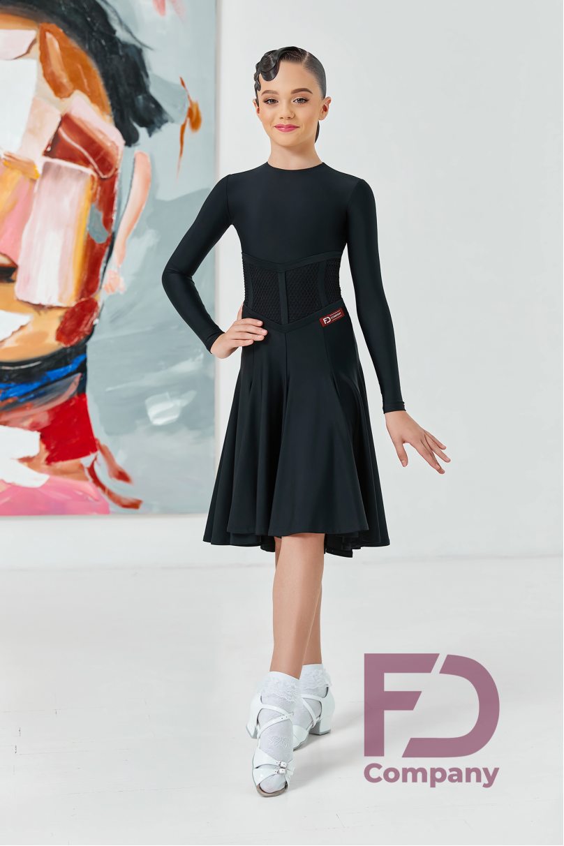 Ballroom dance competition dress for girls by FD Company product ID Бейсик БС-91