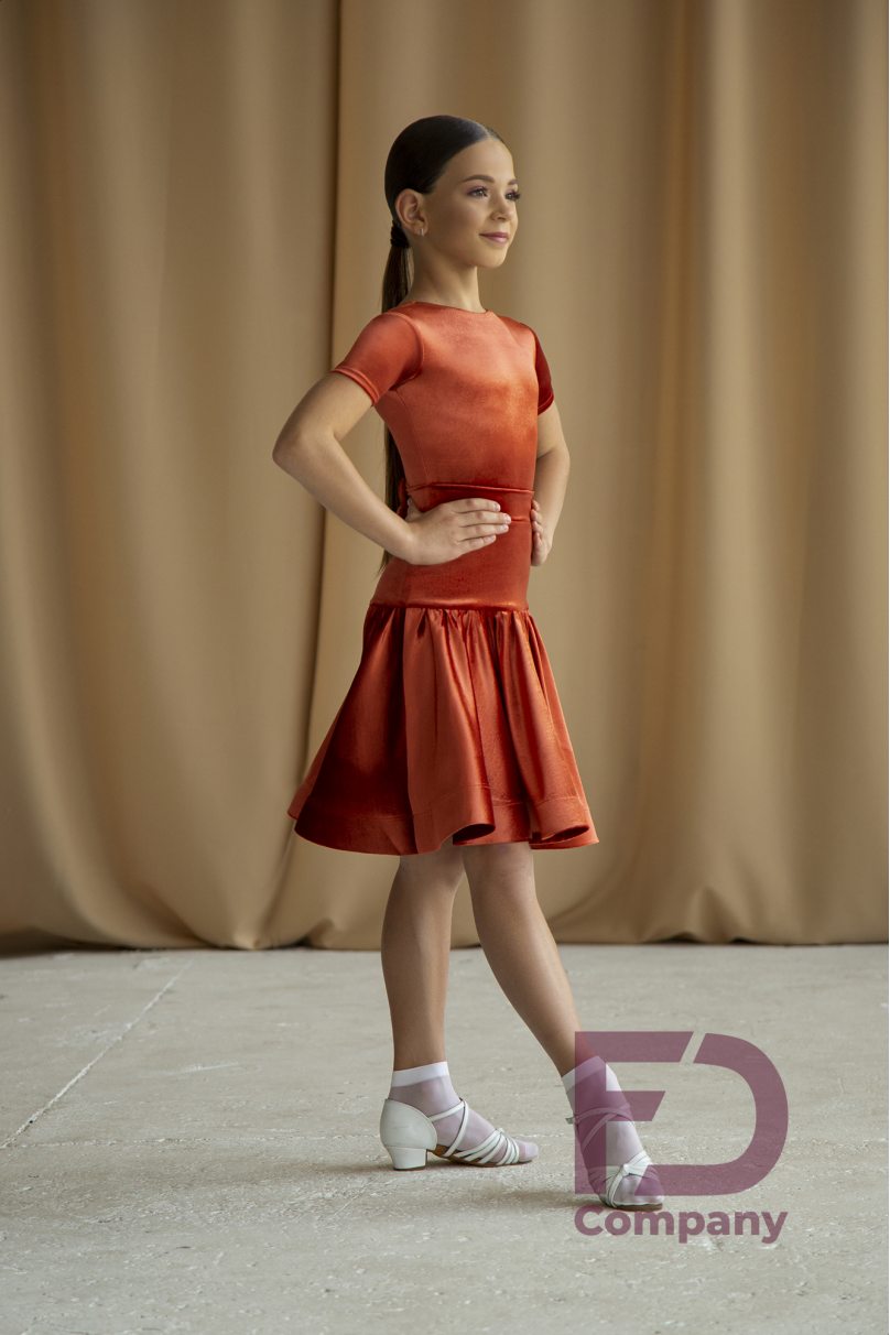 Ballroom dance competition dress for girls by FD Company product ID Бейсик БВ-77/1