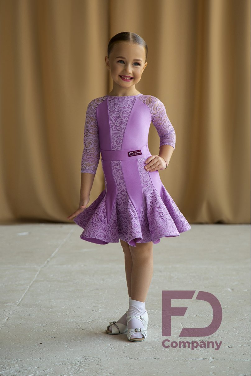 FD Company Basic dress, guipure dress for juveniles with 3/4 sleeves
