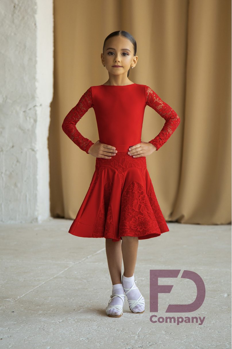 Ballroom dance competition dress for girls by FD Company product ID 14700