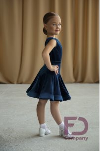 Ballroom dance competition dress for girls by FD Company product ID Бейсик БВ-72/Bright pink