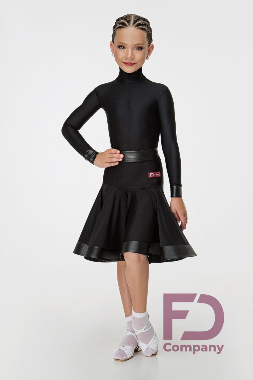FD Company Basic dress, dress for juveniles with eco-leather decor
