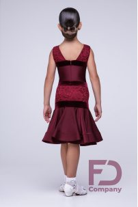 Ballroom dance competition dress for girls by FD Company product ID Бейсик БС-68