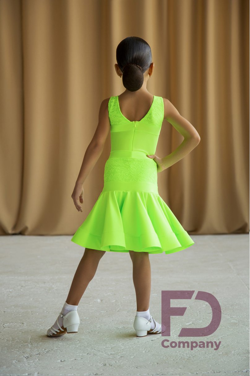 Ballroom dance competition dress for girls by FD Company product ID Бейсик БС-67