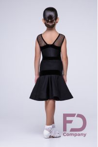 FD Company Basic dress, sleeveless juveniles dress with large mesh yoke