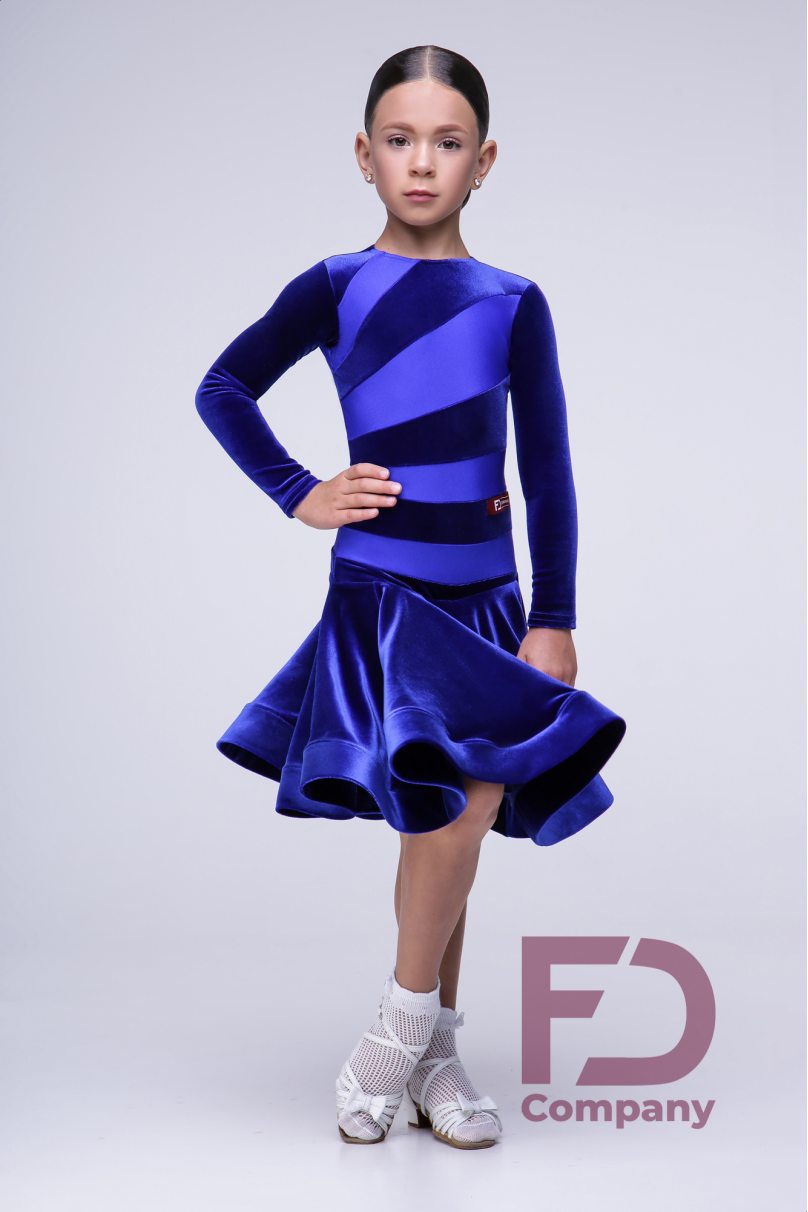 Ballroom dance competition dress for girls by FD Company product ID Бейсик БВ-64