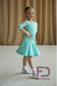 Ballroom dance competition dress for girls by FD Company product ID Бейсик БС-63ГД