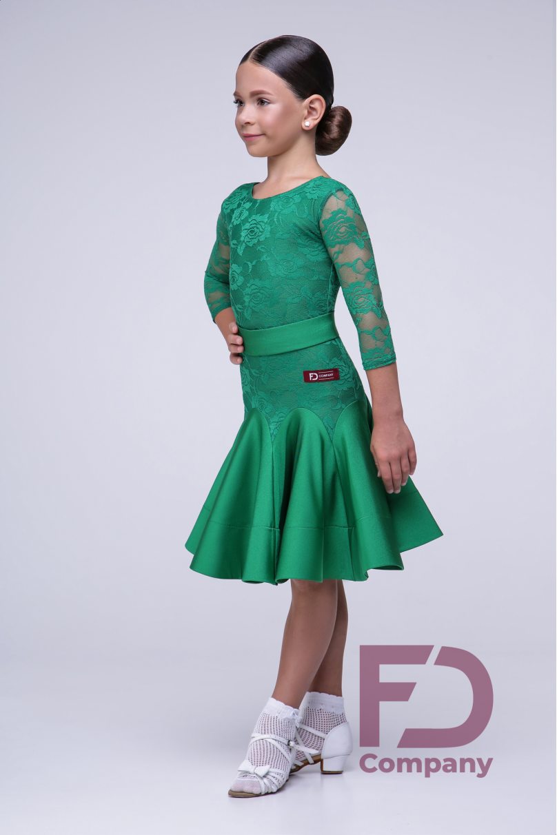 Ballroom dance competition dress for girls by FD Company product ID Бейсик БС-63