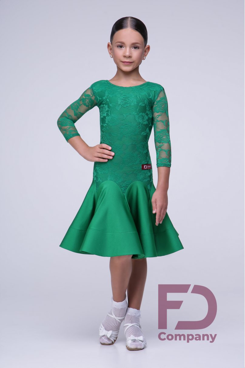 Ballroom dance competition dress for girls by FD Company product ID Бейсик БС-63