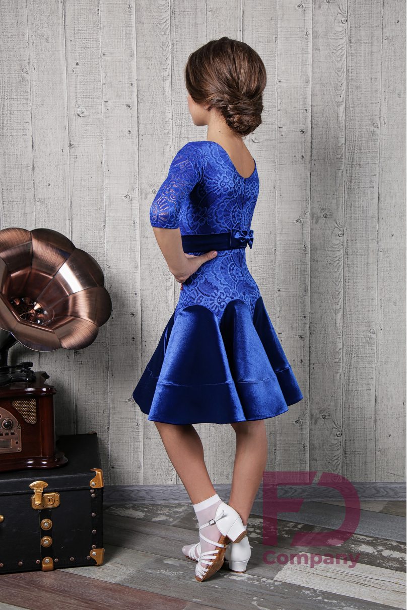 Ballroom dance competition dress for girls by FD Company product ID Бейсик БВ-63/1