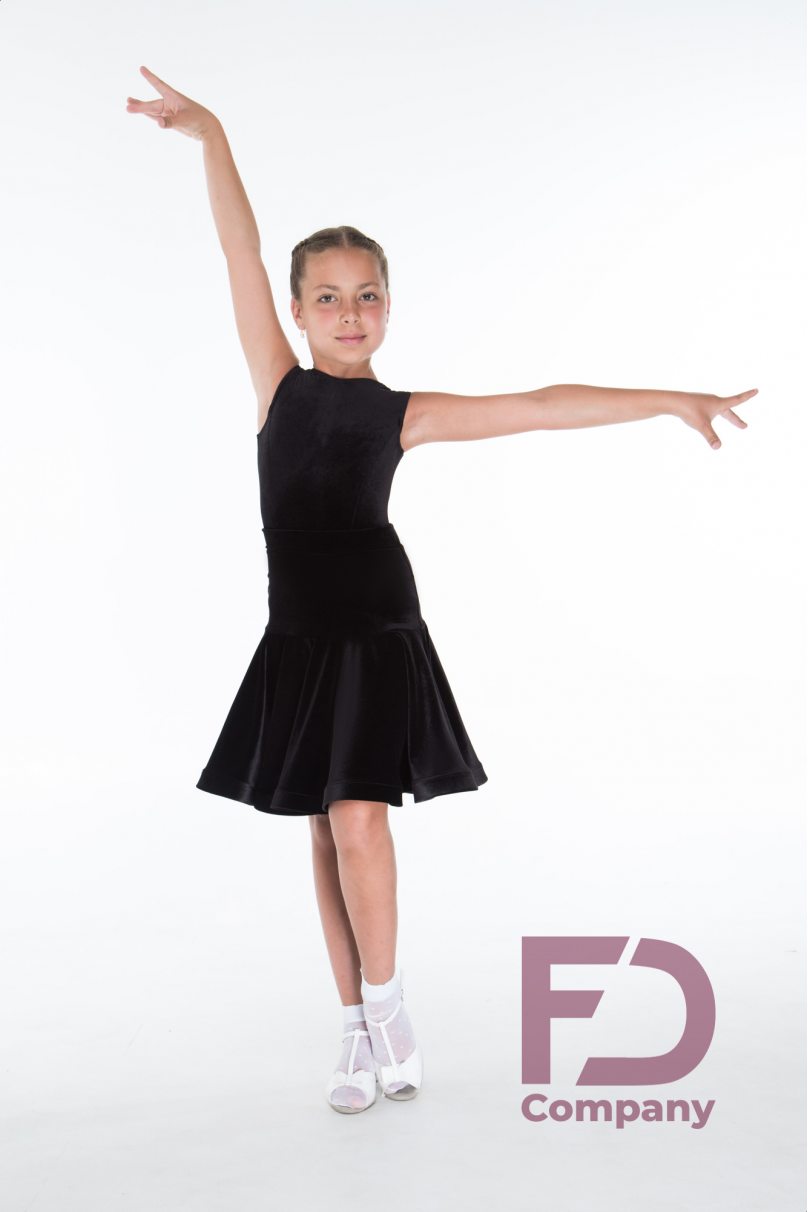 Ballroom dance competition dress for girls by FD Company product ID Бейсик БВ-60