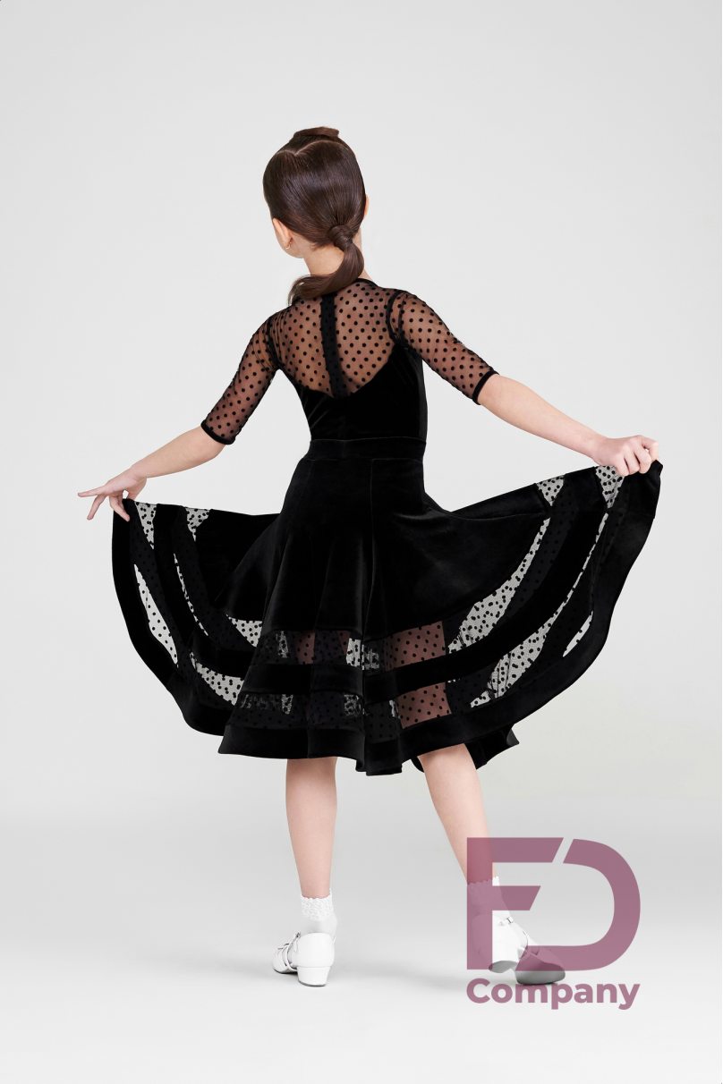 Ballroom dance competition dress for girls by FD Company product ID Бейсик БВ-54/2