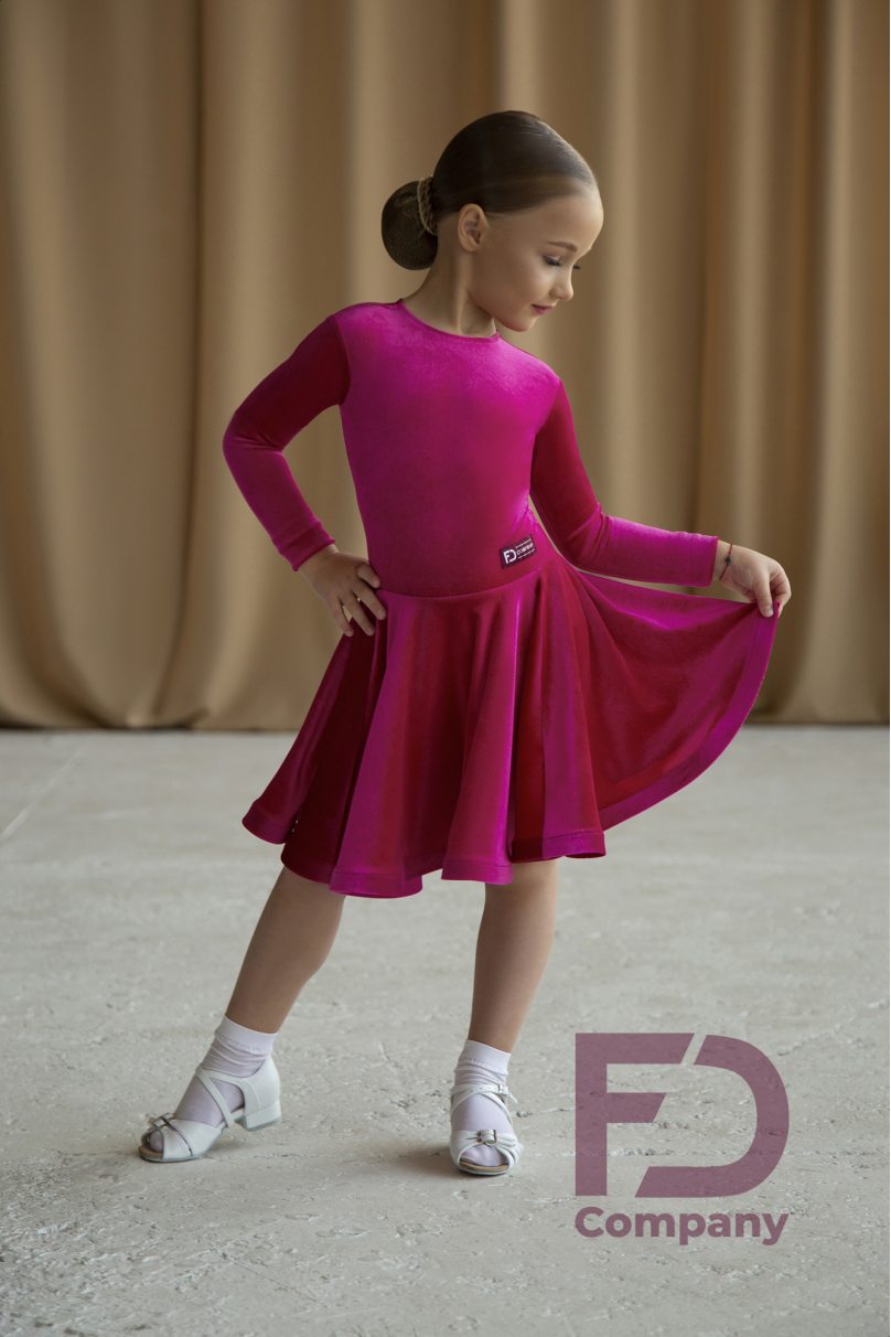 Ballroom dance competition dress for girls by FD Company product ID Бейсик БВ-21