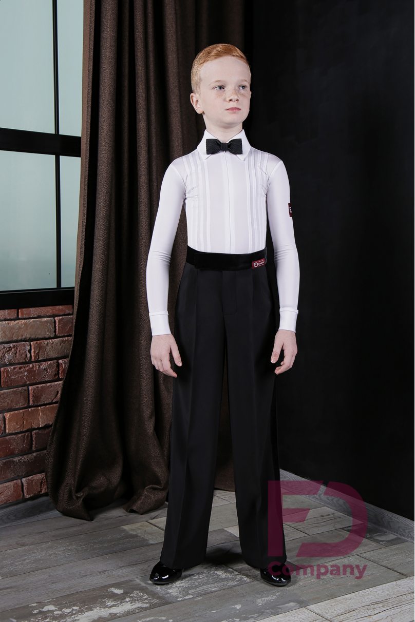 Boys ballroom dance shirt by FD Company style Комбидресс КСМ-1017/Black