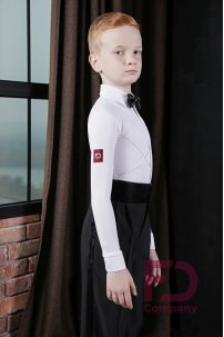 Boys ballroom dance shirt by FD Company style Комбидресс КСМ-1135/Black