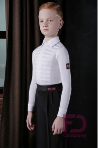 Boys ballroom dance shirt by FD Company style Комбидресс КСМ-1138/Black
