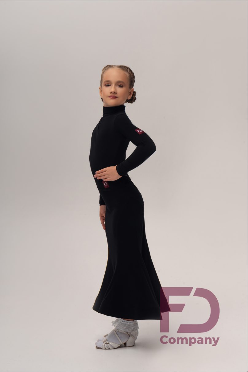 Ballroom latin dance skirt for girls by FD Company style Юбка ЮС-1310 KW